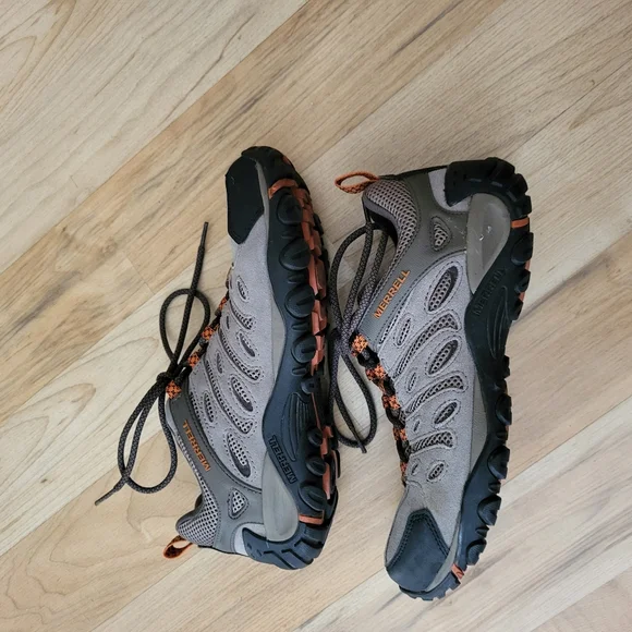 Merrell Men's Athletic Shoes in Gray and Orange Sz 10 - Picture 3 of 7